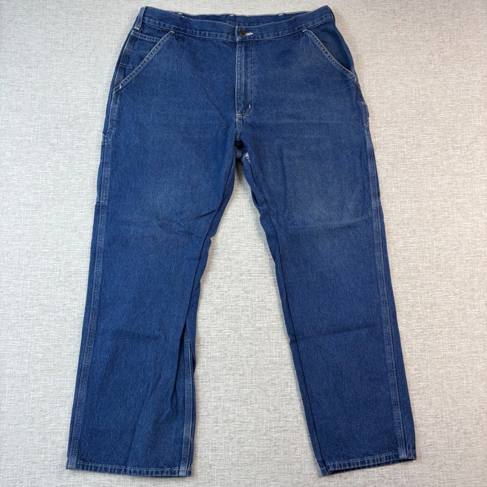 Carhartt B13 DST Mens 38x30 Loose Carpenter Jeans Grungy Dark Utility Denim